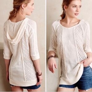 Anthropologie Sweater Top size small cream color